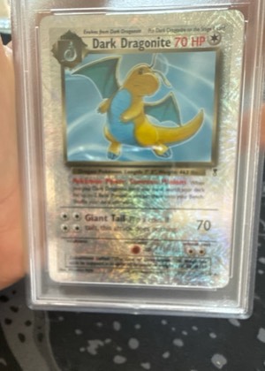 Dark Dragonite, graded 7.5