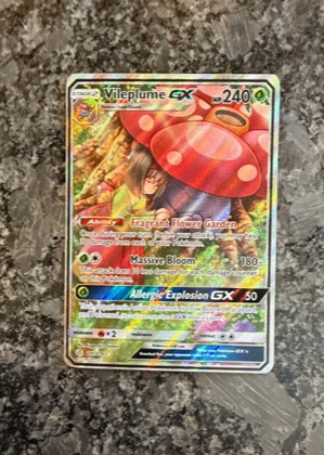 Vileplume GX (Full Art), graded 9.0