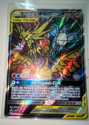 Reshiram & Zekrom GX (Full Art) graded 9