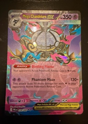 Mega Chandelure ex, graded 9.0