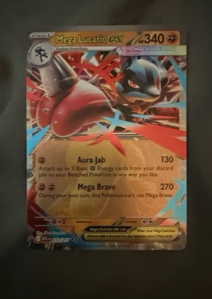 Mega Lucario ex, graded 8.5