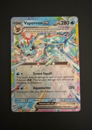Vaporeon ex, graded 9.0