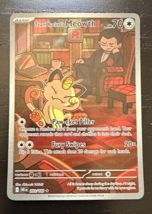 Team Rocket's Meowth, graded 9.0
