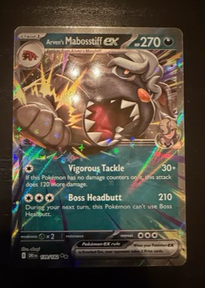 Arven's Mabosstiff ex, graded 9.0