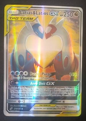 Latias & Latios GX (Alternate Full Art), graded 9.0