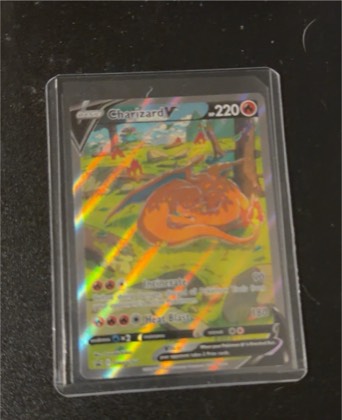 Charizard V (Secret) graded 6 & below