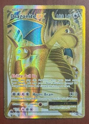 Dragonite EX (Full Art) graded 6 & below