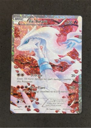 Reshiram (Full Art), graded 7.0
