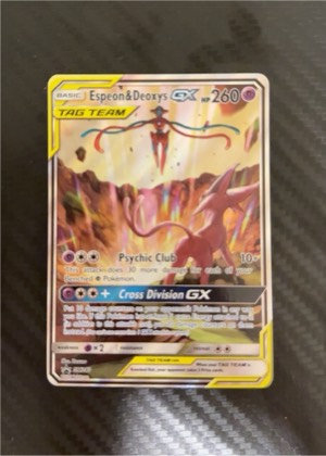 Espeon & Deoxys GX, graded 9.0