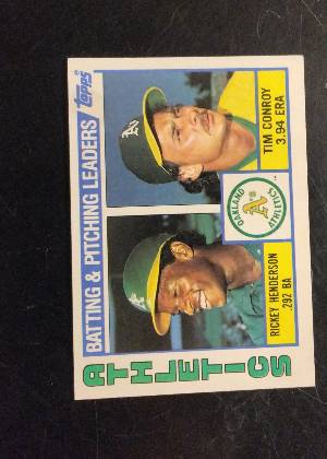 Tim Conroy / Rickey Henderson, graded 8.0
