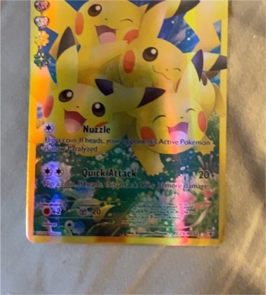 Pikachu (Full Art), graded 9.0