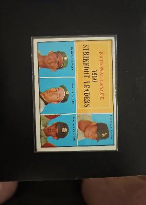 1960 NL Strikeout Leaders, graded 7.5
