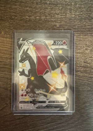 Charizard V (Secret), graded 9.0