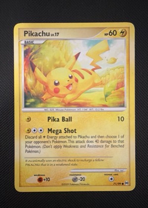 Pikachu, graded 8.5