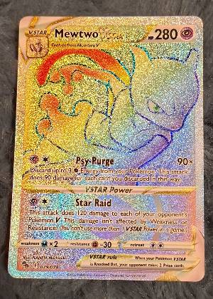 Mewtwo VSTAR (79) (Secret) graded 8.5