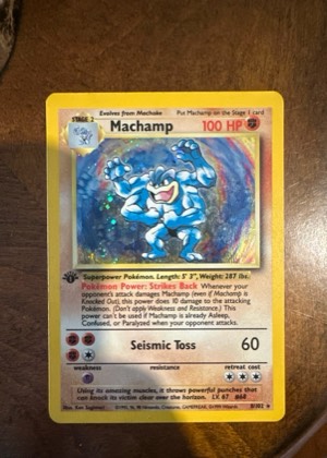 Machamp - 8/102 (Base Set Shadowless), graded 9.5