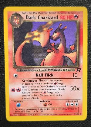 Dark Charizard (21) graded 9