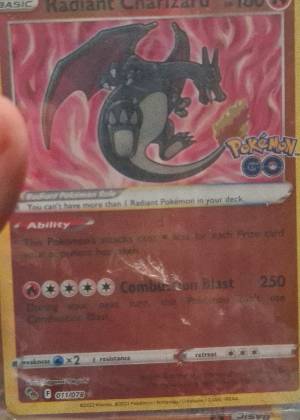 Radiant Charizard graded 6 & below