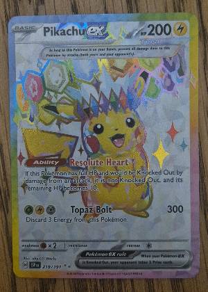Pikachu ex, graded 9.5