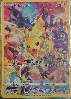 Pikachu (Secret), graded 9.0