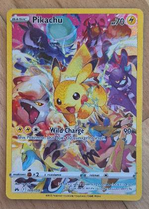 Pikachu (Secret), graded 9.5
