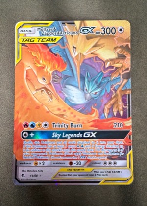 Moltres & Zapdos & Articuno GX graded 8.5