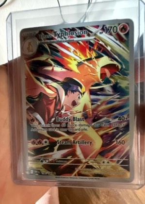 Ethan's Typhlosion graded 9.5