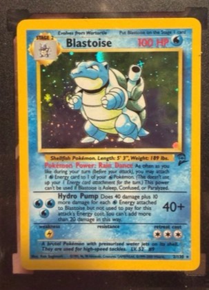 Blastoise graded 6 & below