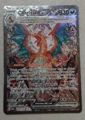 Charizard ex, graded 8.0