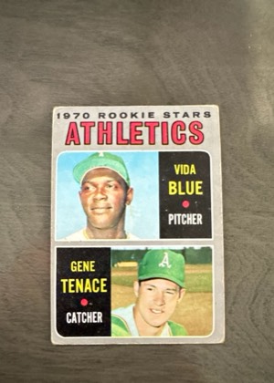 Vida Blue / Gene Tenace, graded 8.0