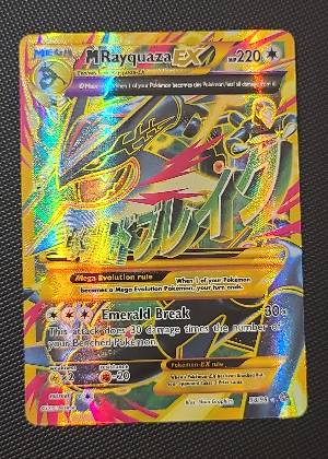 M Rayquaza EX (Shiny Full Art) graded 8