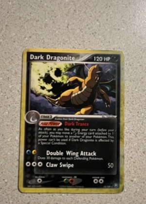 Dark Dragonite, graded 7.5