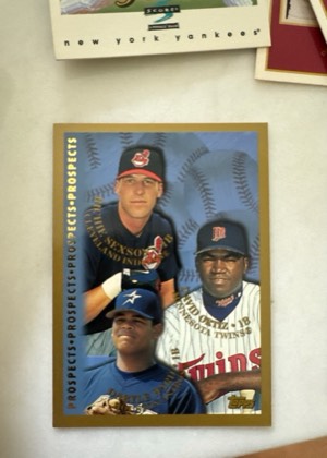 Richie Sexson / Daryle Ward / David Ortiz, graded 9.0