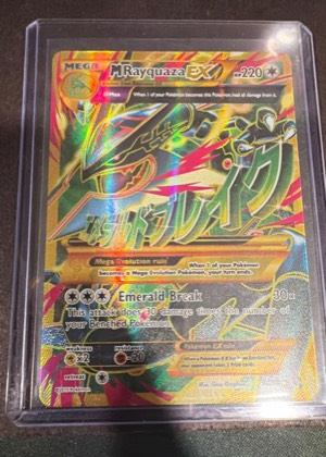 M Rayquaza EX (105 Full Art), graded 9.0