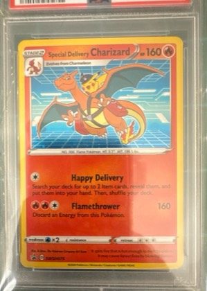 Special Delivery Charizard - SWSH075 graded 9