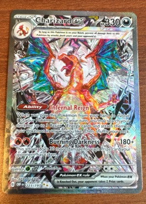 Charizard ex - 223/197 graded 8.5