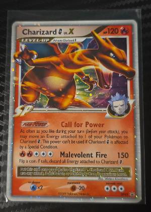 Charizard G LV.X, graded 9.0