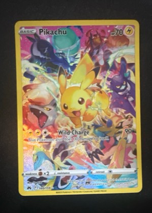 Pikachu (Secret), graded 9.0