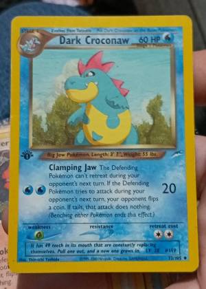 Dark Croconaw, graded 8.5