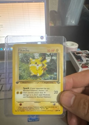 Pikachu, graded 8.0