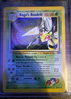 Koga's Beedrill, graded 8.0