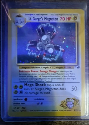 Lt. Surge's Magneton, graded 8.0