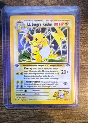 Lt. Surge's Raichu, graded 9.0