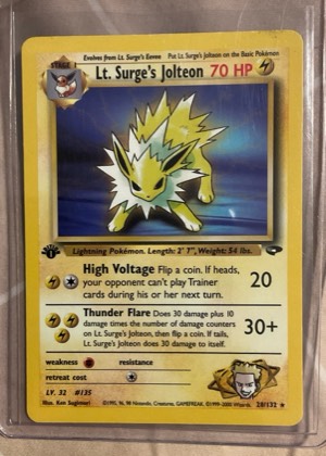 Lt. Surge's Jolteon, graded 8.0