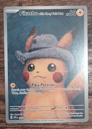 Pikachu with Grey Felt Hat graded 9