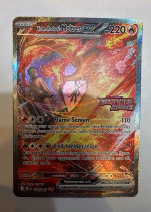 Team Rocket's Moltres ex, graded 9.0