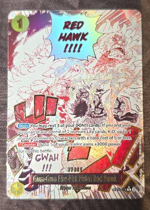 Gum-Gum Fire-Fist Pistol Red Hawk, graded 9.0