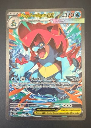 Mega Feraligatr ex, graded 8.5