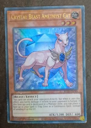 Crystal Beast Amethyst Cat, graded 6.0