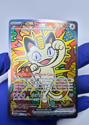 Meowth ex - 121/088 graded 9